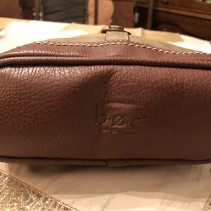 BOC Saddle Bambi Tri-colored Faux Brown Leather Shoulder Bag Crossbody Purse